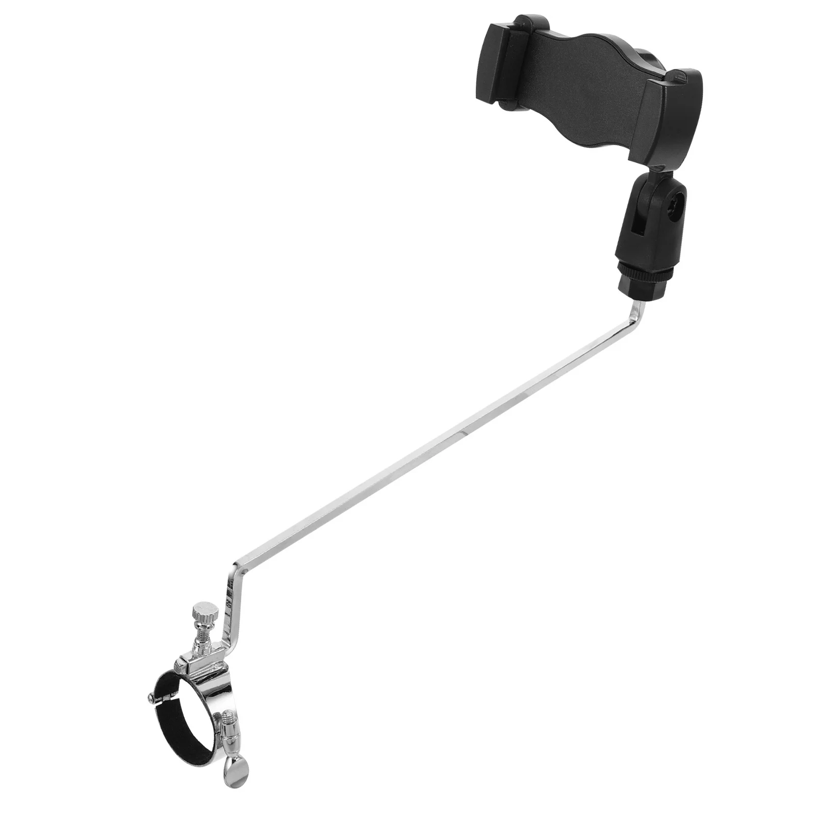 الكلارينيت الهاتف جبل حامل قابل للتعديل مشبك معدني حامل الذراع الطويلة الهاتف الذكي قيثارة لآلات النفخ الخشبية الساكسفون المحمولة