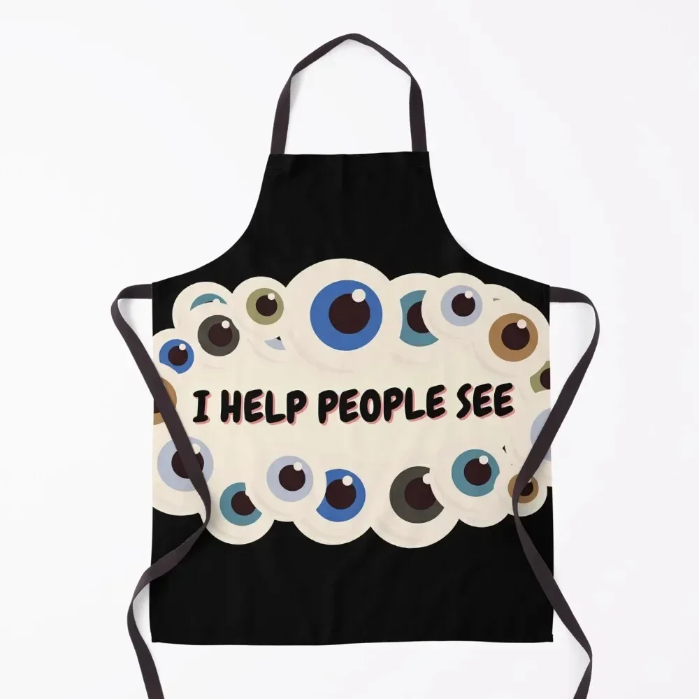 I help people see Apron All For Kitchen And Home Waiter Uniforms Apron