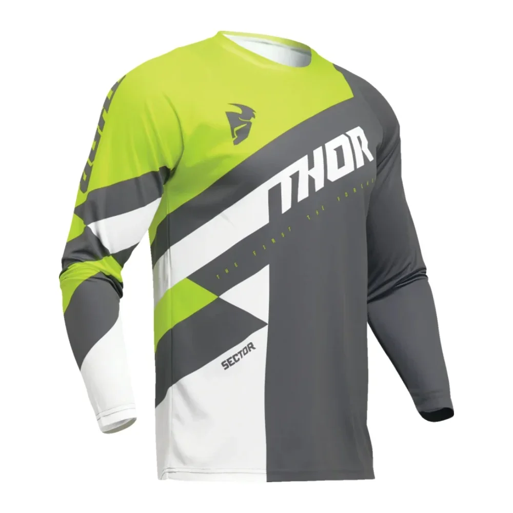 Autumn Winter Racing Motocross Jersey Men's Cycling Long Sleeved T-shirt Outdoor Men's Motorcycle Cotton Elastic Cycling T-shirt view 2