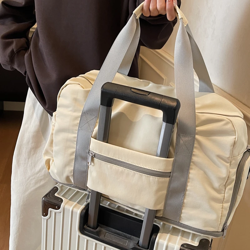 حقيبة سفر ذات سعة كبيرة حقيبة يد للرجال والنساء لرحلة العمل وخفيفة الوزن لتخزين الطلاب حقيبة كروس #5