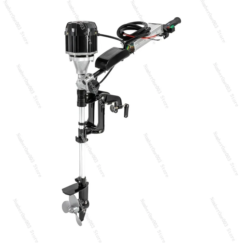 5HP Electric Outboard Motor Boat Engine 48V 1000W Electric Start Marine Trolley Brushless Motor Propeller