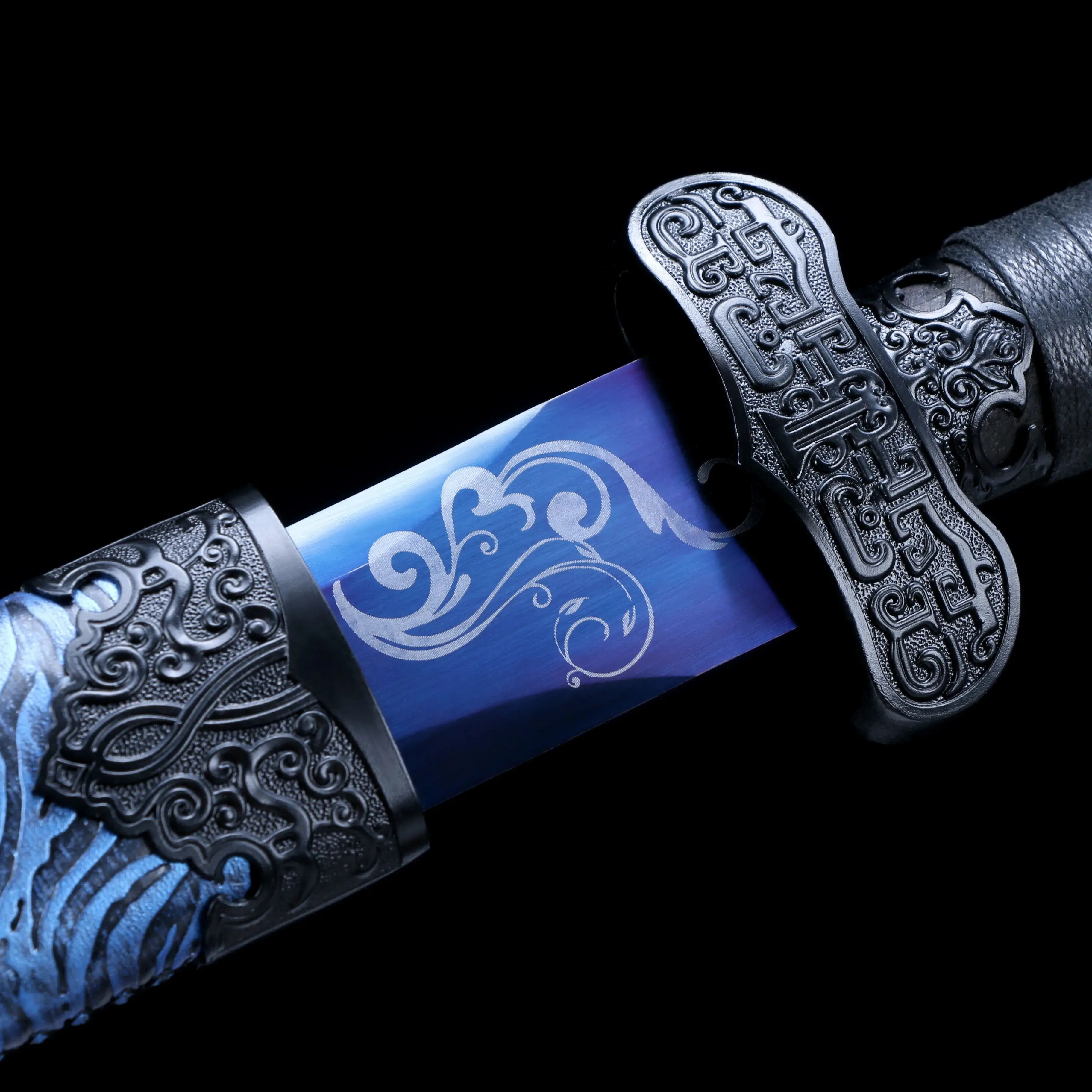 

103 cm Medieval Kunwu sword katana full tang high-performance manganese steel Templar Knight samurai sword Combat preparation Ni