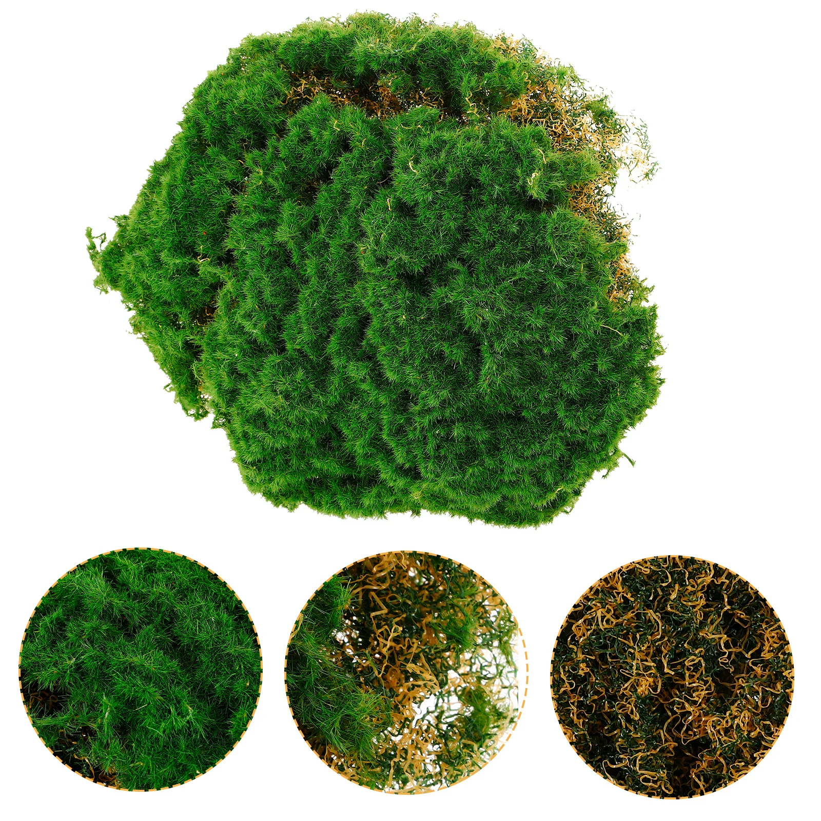 

Simulated Moss Turf Artificial Moss Green Flocking Lightweight Natural Decor for Micro Landscape Mini Garden Fairy Terrariums