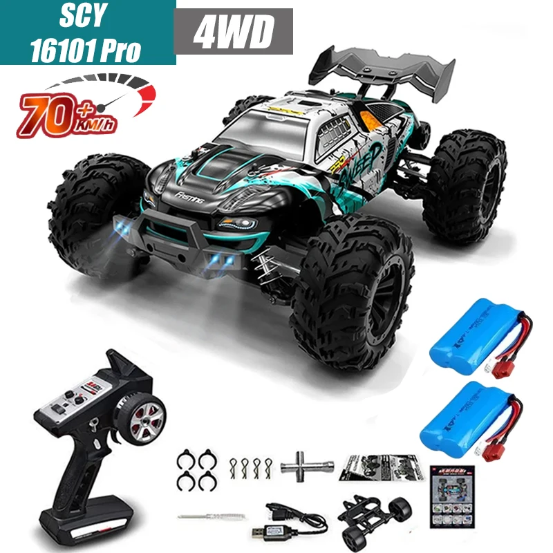 MJX VS RC Auto SCY 16101 16102 PRO 4WD 70 km/u 1/16 Hoge Snelheid Drift Monster Off-road Afstandsbestuurbare Elektrische Crawler