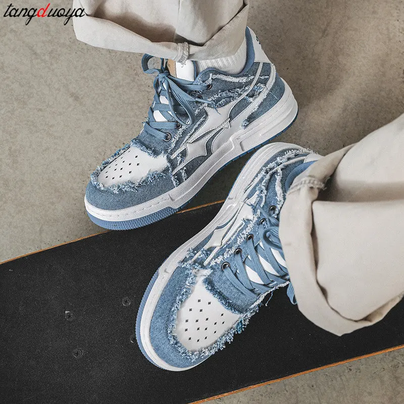 Y2K Star Skateboard Shoes Women Punk Hip-hop Sneakers Fashion Versatile Lace Up Running Tennis Sports Shoes Women Casual Shoes