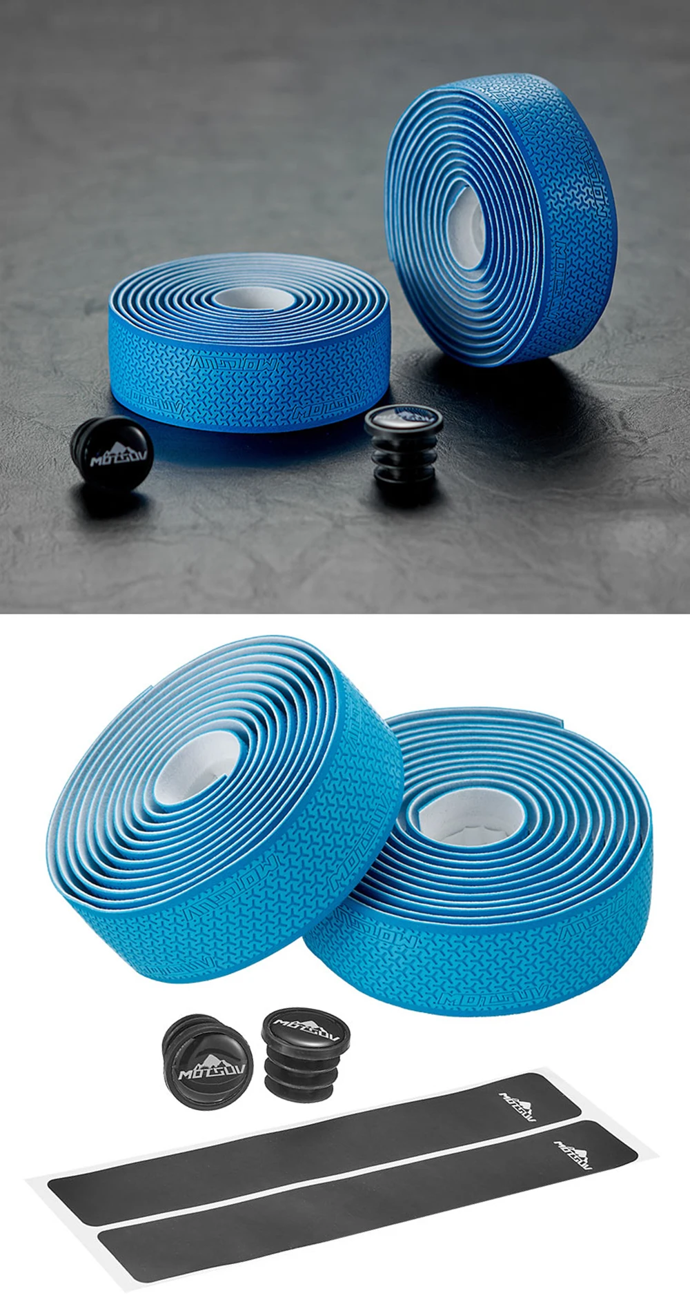1 paar Rennrad Lenker Band Anti Slip Silica Gel Lenker Band Dämpfung Radfahren Bar Band Fahrrad Zubehör – Detail 13