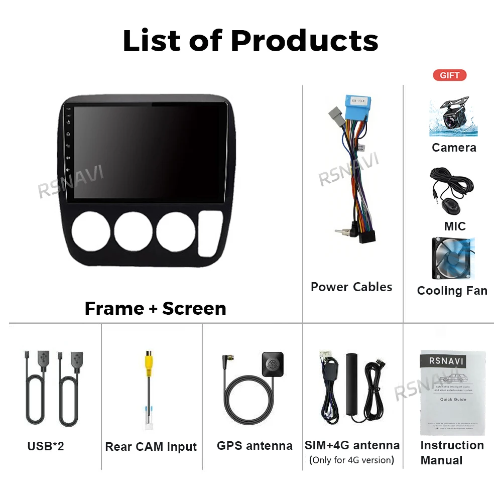 Android 16 Qualcomm CarPlay Car Radio for Honda CRV CR-V 3 1997 1999 2000 2001 Multimedia Navigation Stereo Auto Video Head Unit