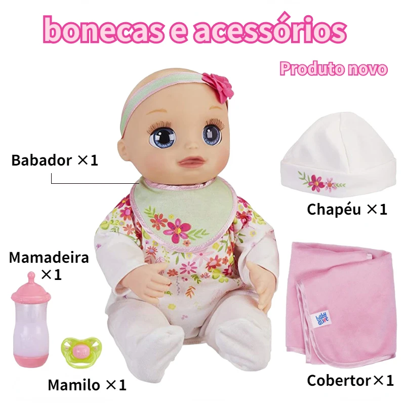 

Hasbro Naughty Pets Baby Alive Figure Sounds Kawaii Toys Cute Love Joint Movable Dolls Puzzle Interactive Games Girls Kids Gifts