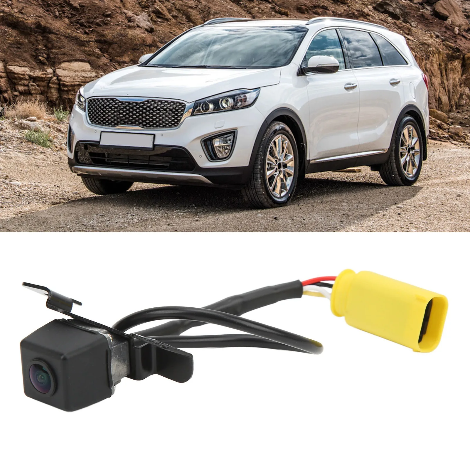 

ZK40 Waterproof Backup Cam Rear Park Assist Camera 957602P202 Replacement for Kia Sorento 2009‑2013