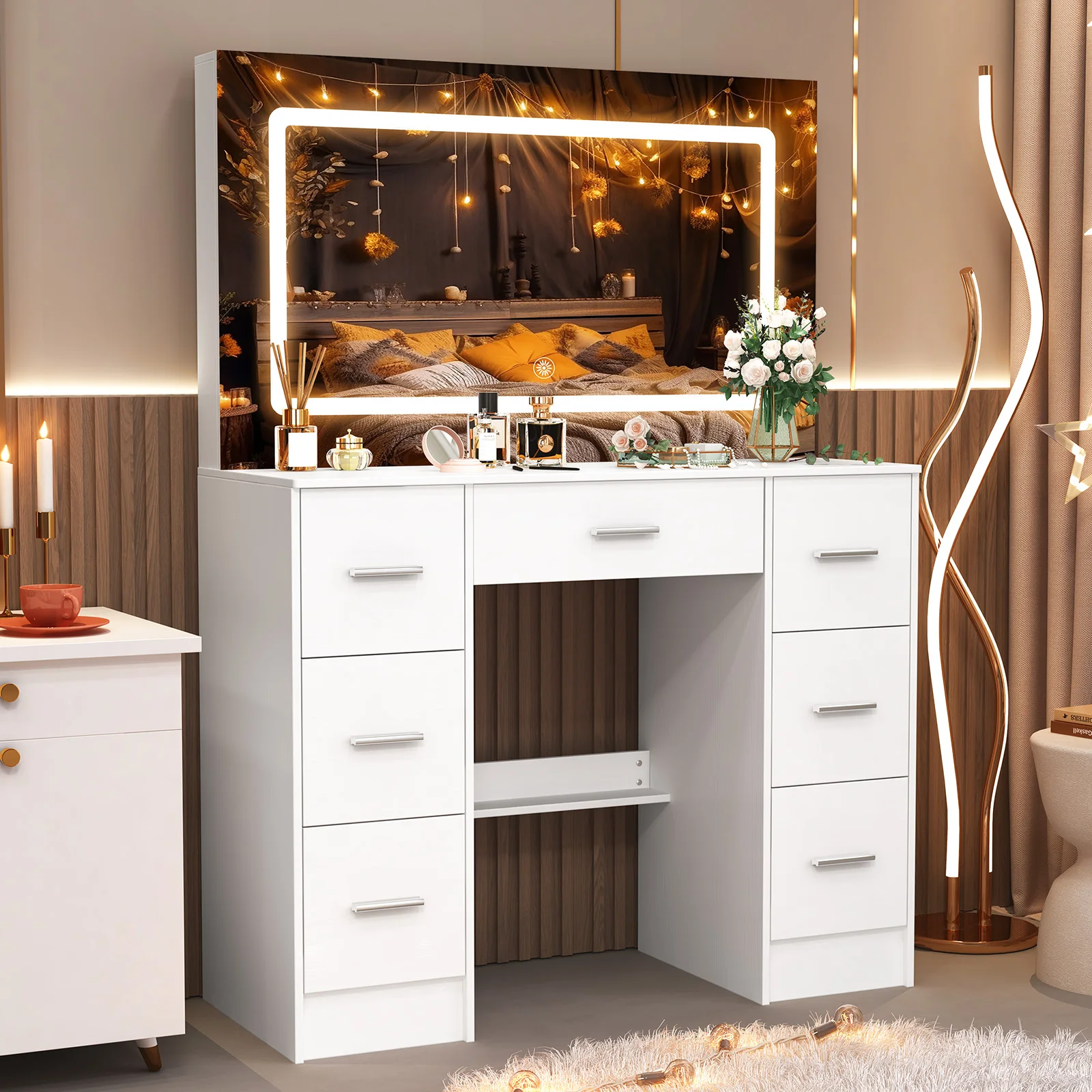 Witte moderne kaptafelset met - Office Furniture Now recensie en prijs