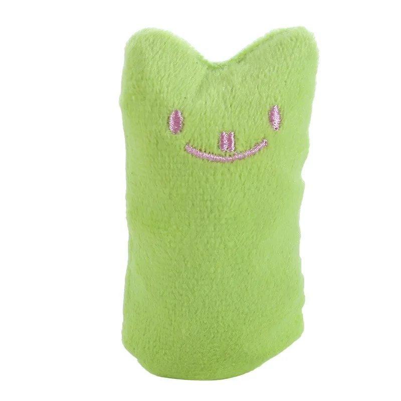 Catnip Toys Cute Thumb Plush Pillow Teeth Grinding Bite-resistant Teasing Relaxation Cat Chew Toy Pet Accessories