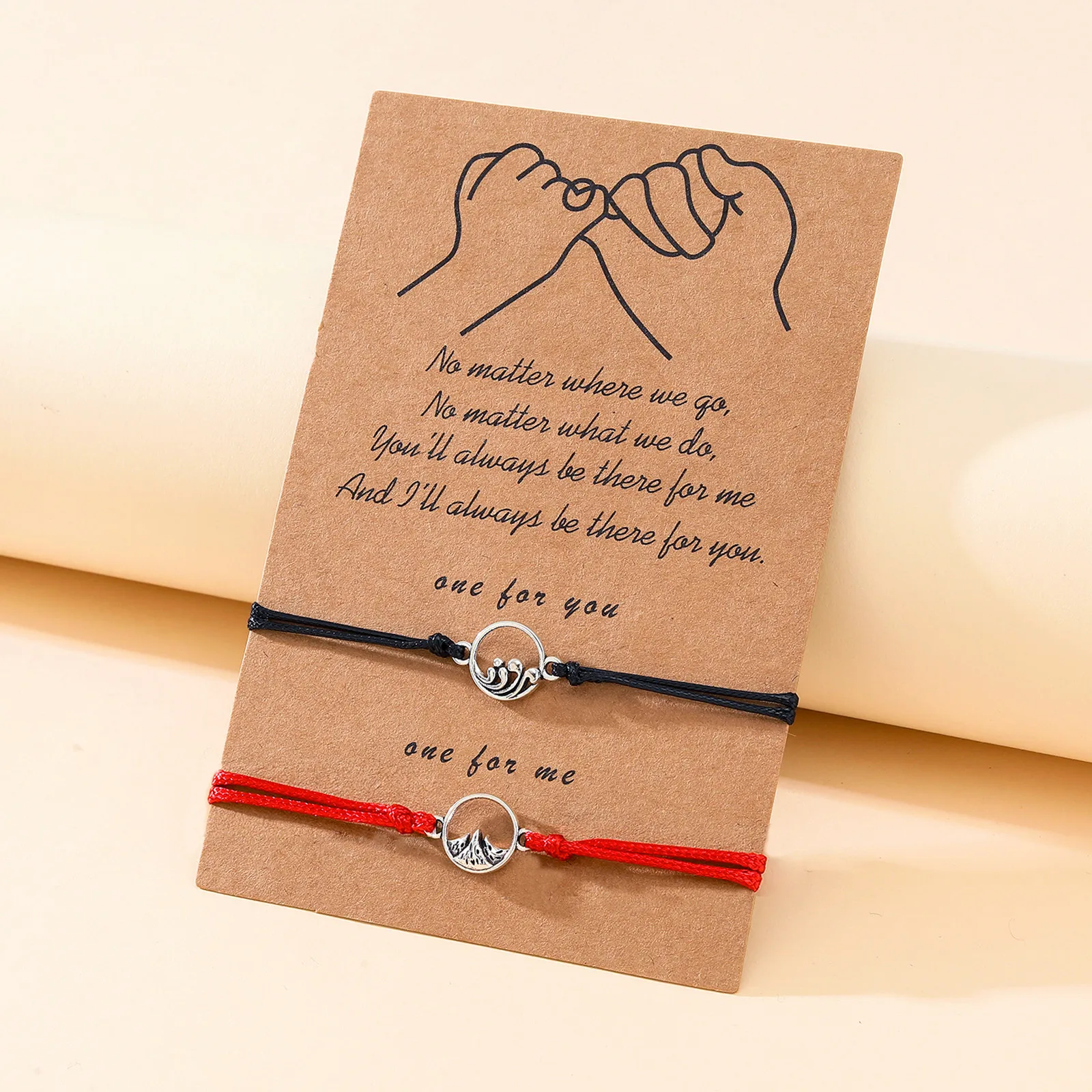2023 New Couple Bracelet Haishishan League Push-pull Knitted Bracelet 2-piece Set for Women's Versatile Gift Wholesale