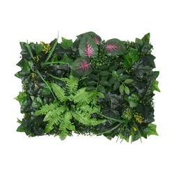 60x4 0cm sztuczna zielona krajobraz na ścianę dekoracja ogrodu do domu w dżungli sztuczne rośliny wiszące panele ścienne z trawą i zielenią płot ogrodowy