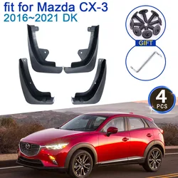 4x pour Mazda CX3 CX-3 CX 3 2016 2017 2018 2019 2020 2021 DK Mud Flaps Mudguards Fender New Guard Splash Accessoires Car Styling