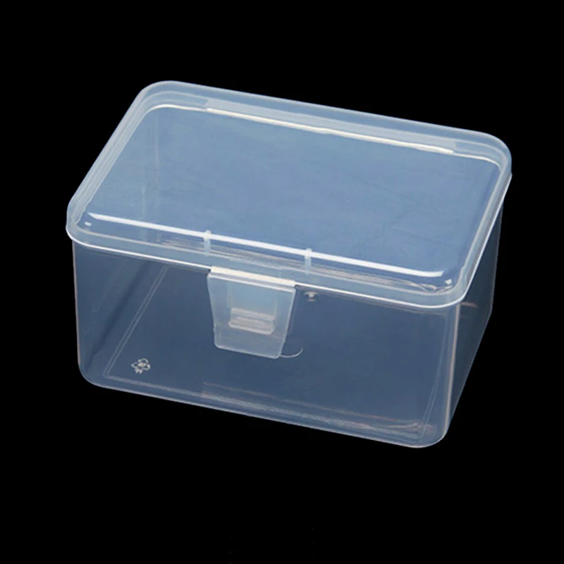 Boxes Rectangle Clear Plastic Jewelry Storage Case Container Packaging Box for Earrings Rings Beads Collecting Small Items