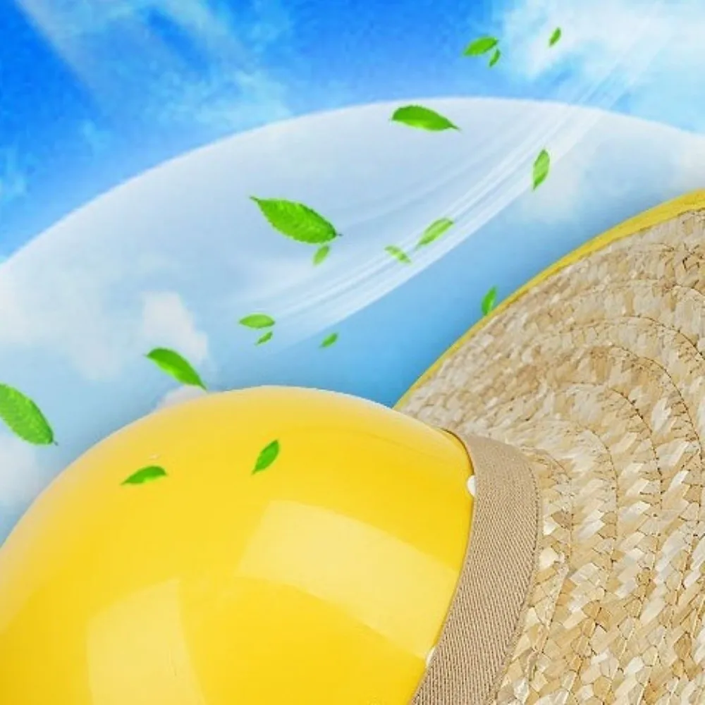 Large Brim Construction Safety Hats Brim Breathable Sun Protection Hard Hat Sun Shade Neck Protect