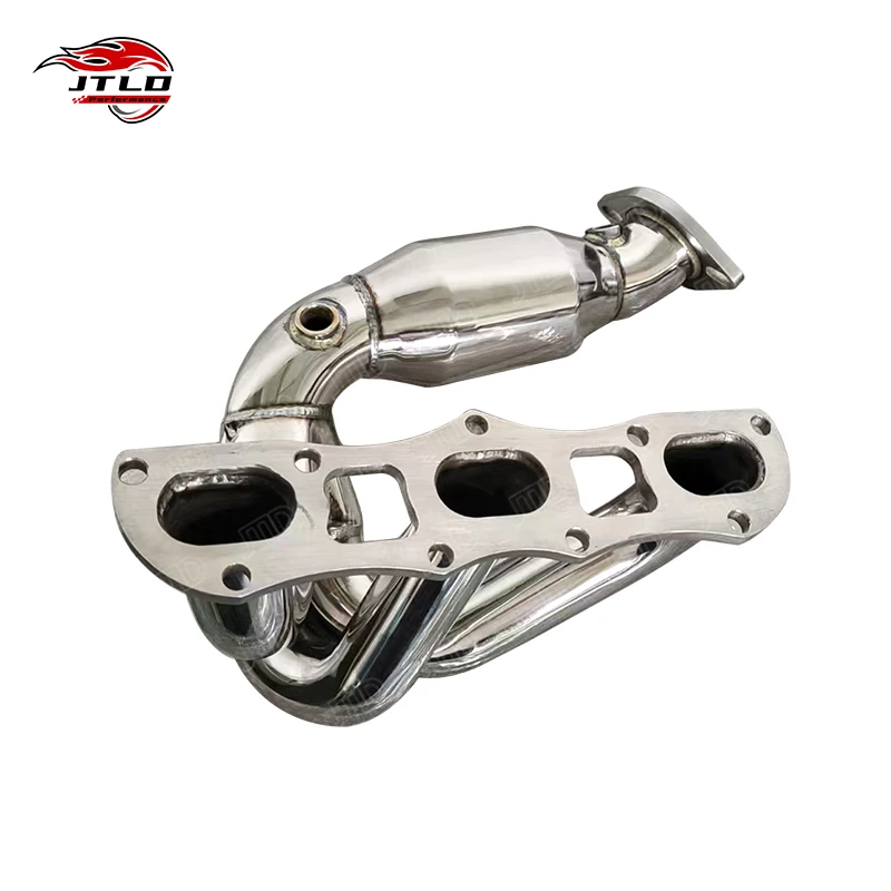 For Porsche 981 Boxster Cayman 2.5L 2.7L 3.4L Turbo Downpipe Exhaust Manifold Headers Equal Length With Performance Steel