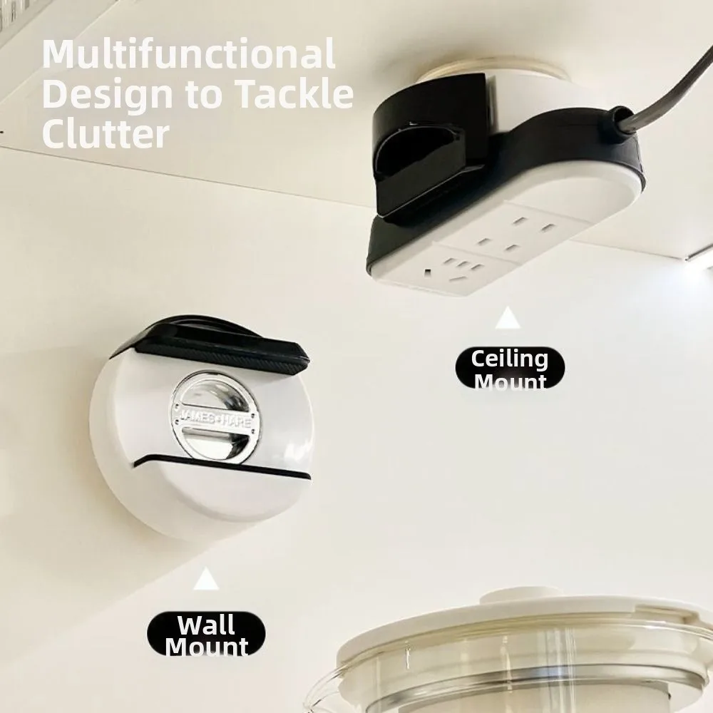 

Multipurpose Suction Cup Wall Socket Holder Adjustable Reusable Outlet Fixing Rack Removable Space Saving Power Strip Fixer Home