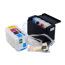 BOMA.LTD Continuous Ink Ciss System For HP10 82 For HP 500 800 815 Printer For HP 10 82 CISS With Cartridge Auto Reset ARC Chip