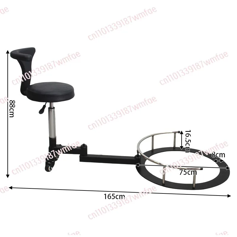 

For Adjustable barber stool rotating barber chair with wheels salon technician chair beauty salon swivel chair