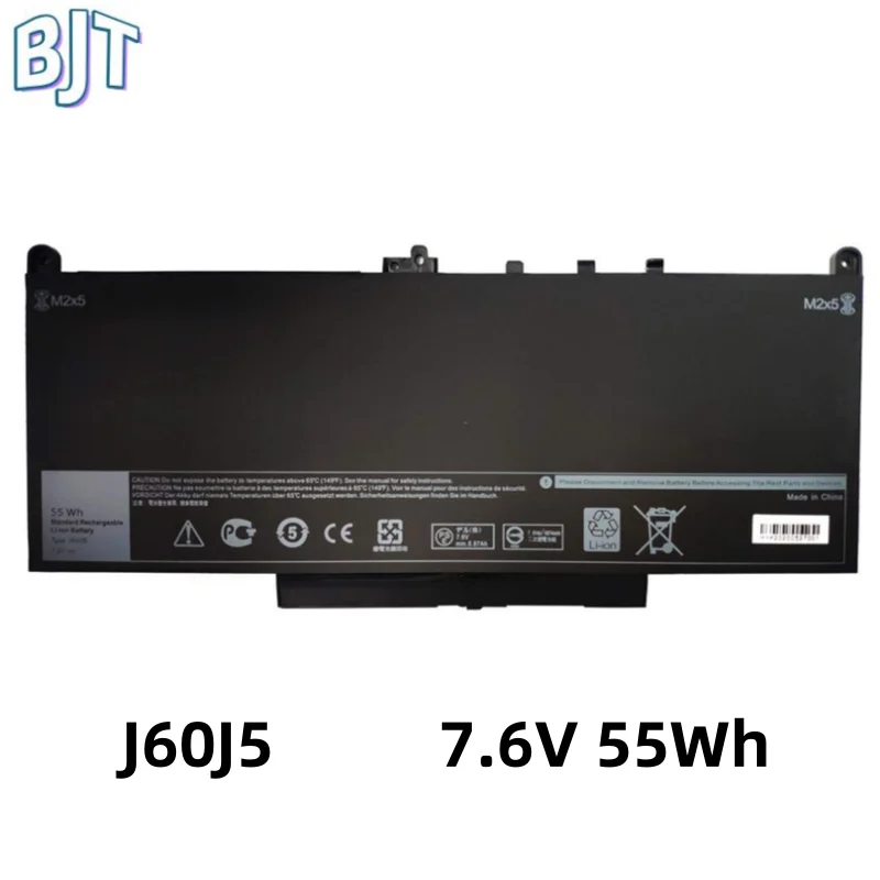 

New 7.6V 55Wh Laptop Notebook Battery J60J5 for Dell Latitude E7270 E7470 MC34Y 0MC34Y 242WD GG4FM R1V85 J6OJ5 451-BBSU 451-BBSX