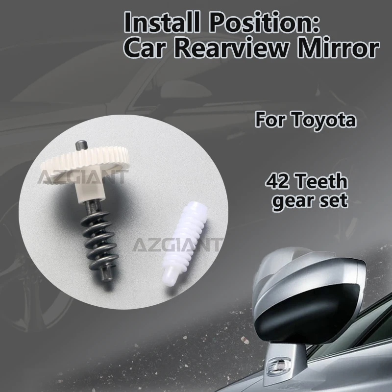 

AZGIANT For Toyota Crown/Sienna/Highlander XU70/Kluger/Harrier Car 42 Teeth gear set of Door Side Mirror Electric Fold Motor