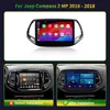 Autoradio Android 14, Navigation GPS, Carplay, Écran, Stéréo, 2 MP, Limitation, pour Voiture Jeep Compass (2016, 2017, 2018, 2019) 2