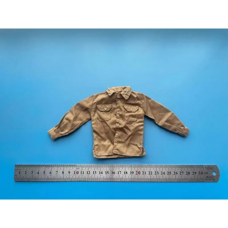 1/6 Scale American Army Officer Shirt with Three Stars Clothes Model for 12 Inch Male Soldier Action Figures Body Display