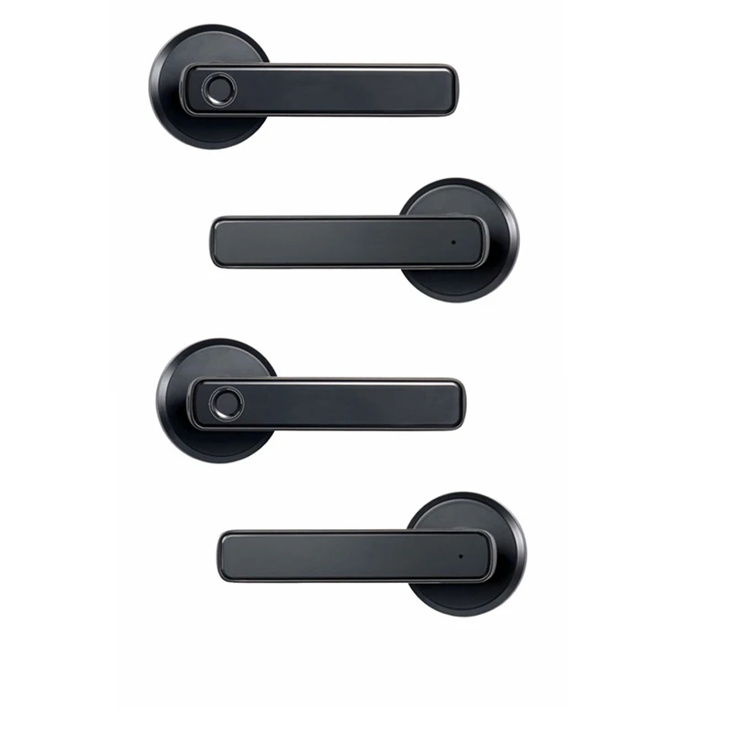 

2X Smart Fingerprint Door Lock Password Electronic Lock Unlock Entry Door Knobs Lock For Bedroom Home Hotel Apartment