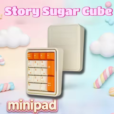 Story Pad Numeric Keypad Kit Wireless Tri-mode Gasket Hot-Swap RGB Custom CNC Aluminum Office Gaming Mechanical Keyboard Gift