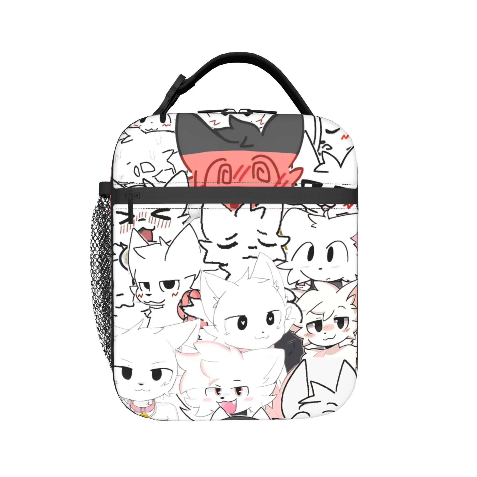 

Изолированная сумка для обеда Boykisser Cat для мужчин и женщин, коробка для хранения продуктов, портативный термохолодильник, ланч-боксы для путешествий