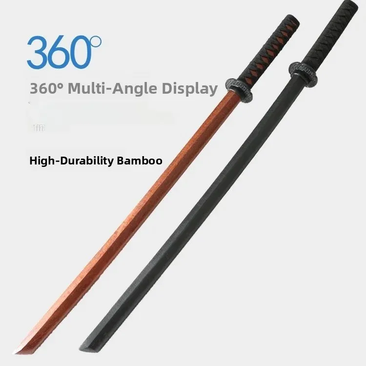 Real Wood Sword with Sheath for Adult And Child Performance Practice Aikido Wooden Sword Cosplay Prop Martial Arts Training