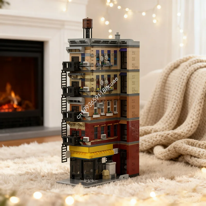 

2650 шт. MOC стихи паука, квартира, сложная модель, строительные игрушечные блоки, сборка рождественских подарков, сделай сам, креативная идея, день рождения