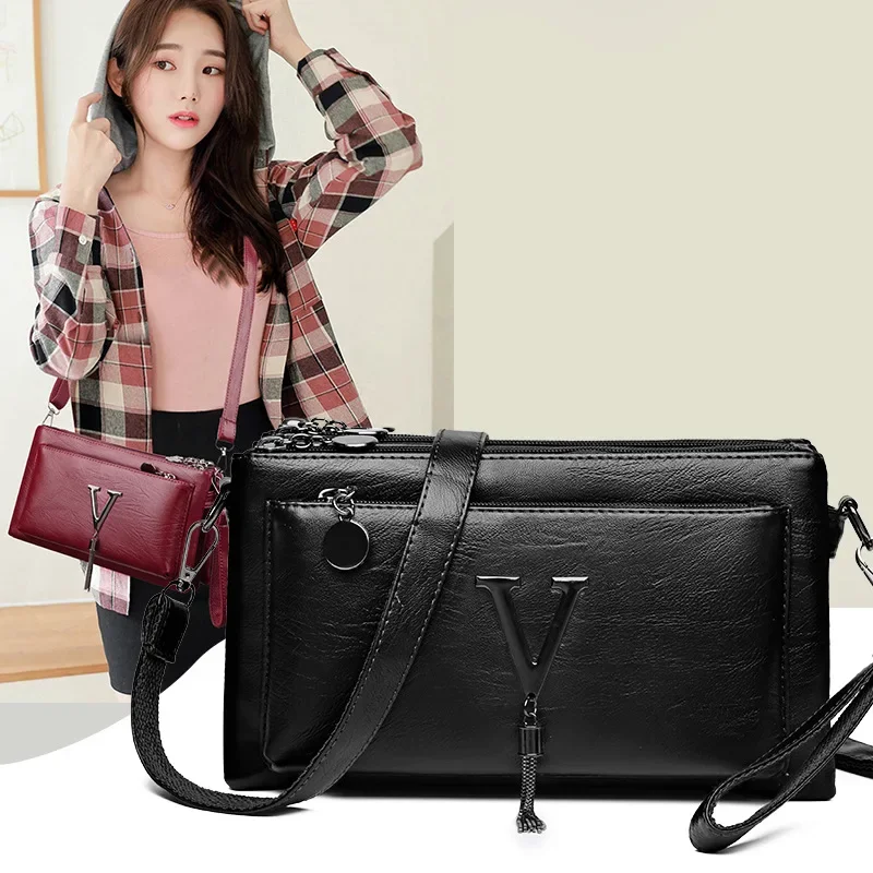 

2025 New! Women's Fashion Simple Mother Bag - Urban Temperament, Solid Color High-End Small Square Shoulder Bag