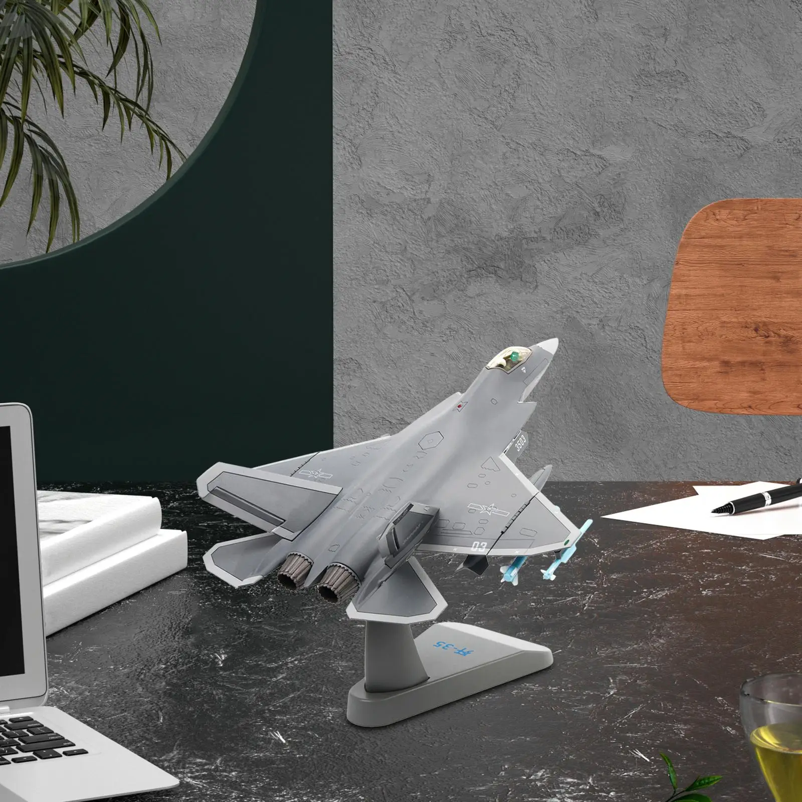 

1/60 Scale Fighter Jet Model,Attack Plane Model,Alloy with Stand,Desktop Decoration Aircraft Airplane Model for Office Shelf