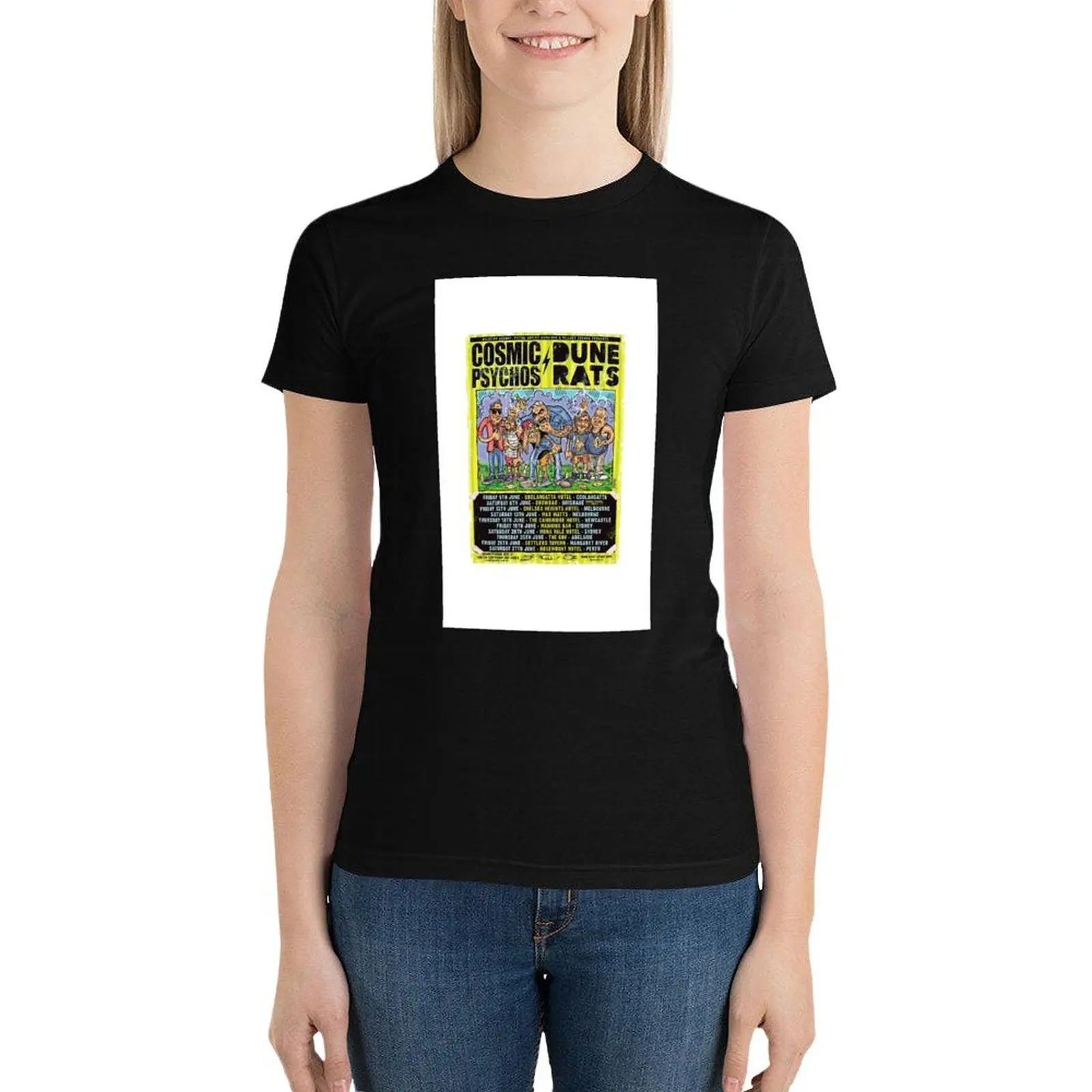 Cosmic Psychos and Dune Rats T-Shirt female shirts graphic tees Female clothing summer top Women clothes