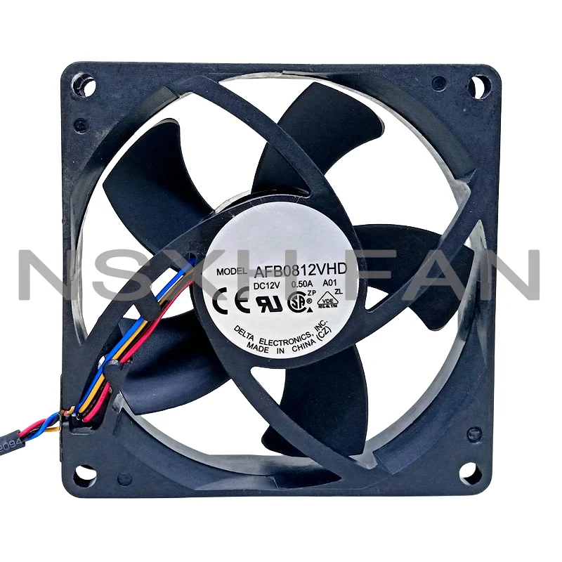 Ventilador de Refrigeração do Servidor 2-Wire, AFB0812VHD, 12V, 0.50A, 80x80x20mm