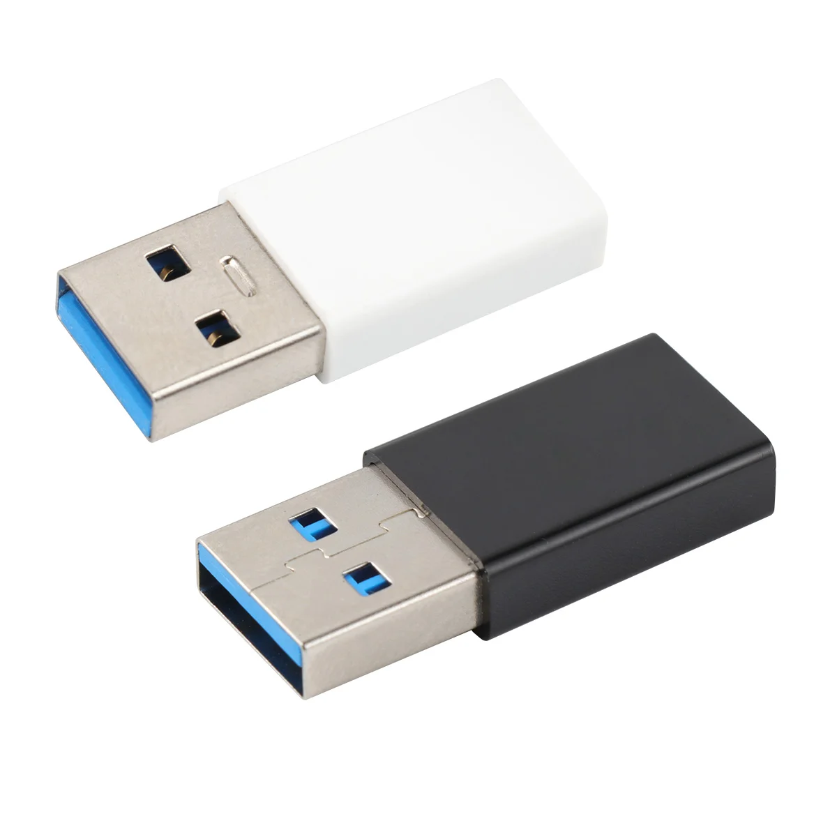 

2 PCS Mini USB to Type-C Adapter Converter High-speed Data Transmission 30 Male Female