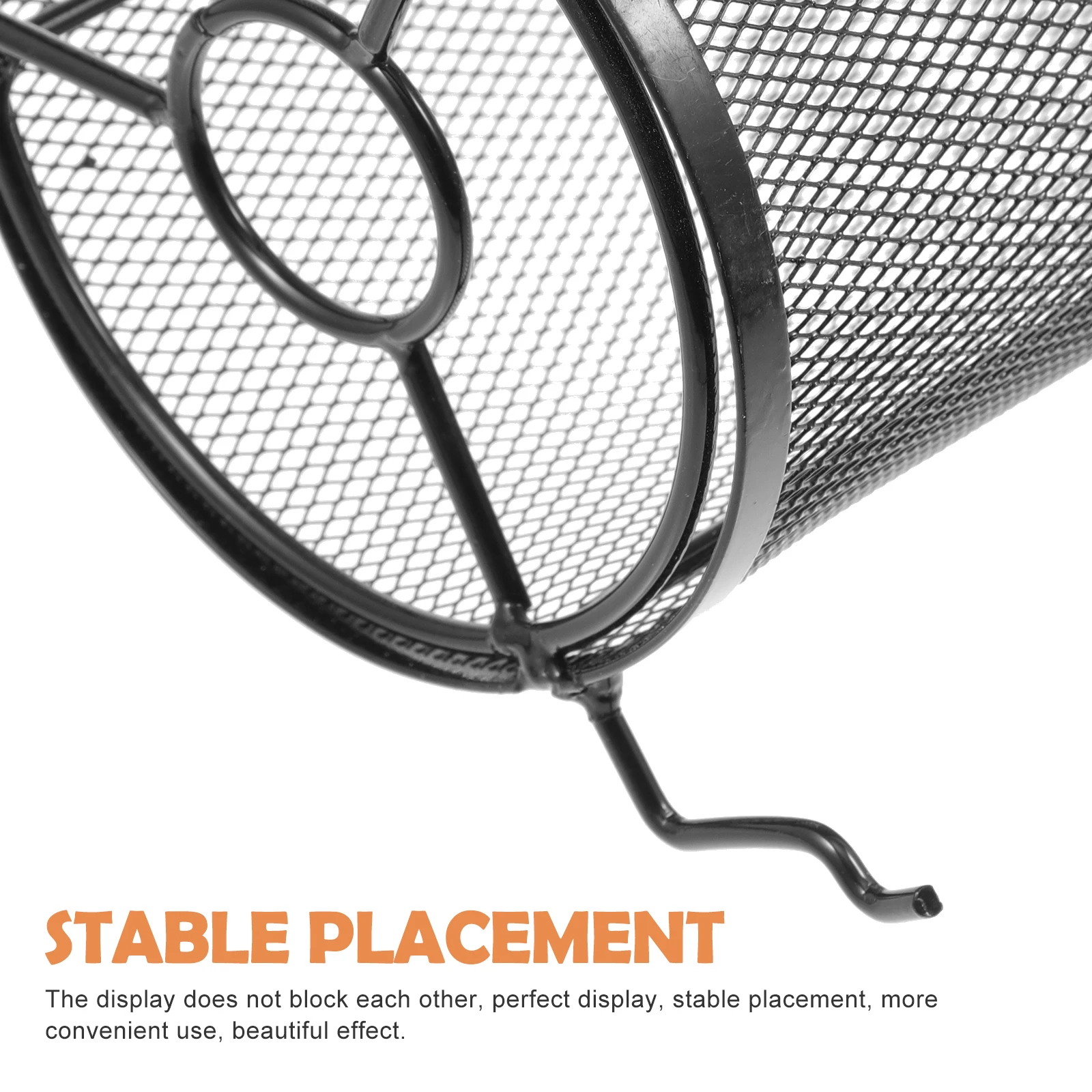 

1pc Headband Organizer Rack Hairband Storage Shelf Display Stand Black Durable Travel Vendor Use for Home Booths