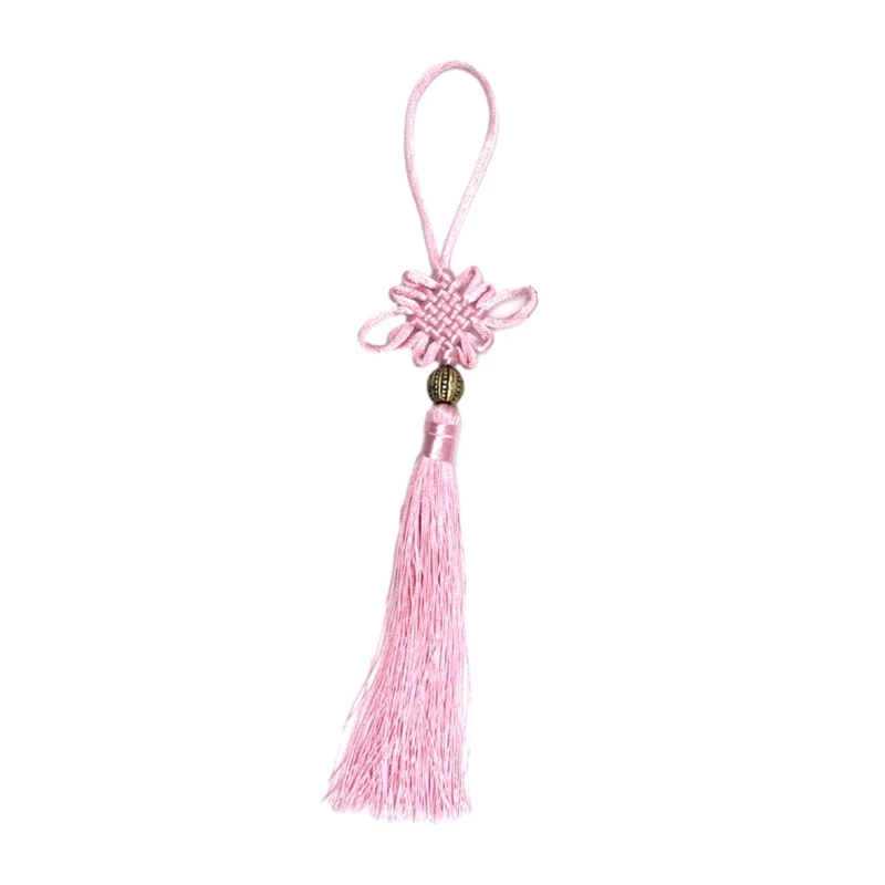 50JB Tassels Chinese Knot Hanging Decors for Keyring Jewelry Making DIY Handmade Craft Accessories Chinese Fortune Pendant