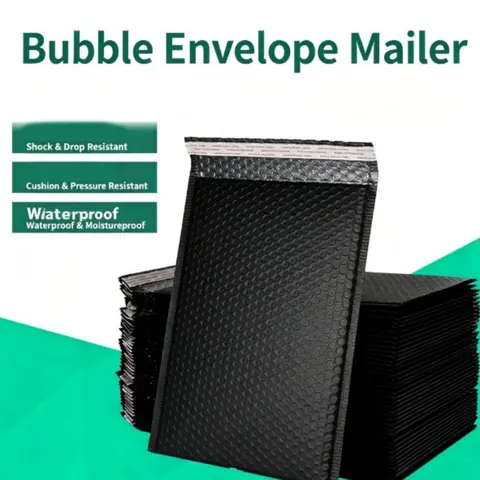 10pcs Black Foam Envelope Bag Self Sealing Bubble Mail Bag Envelope Gift Transportation Packaging Bag