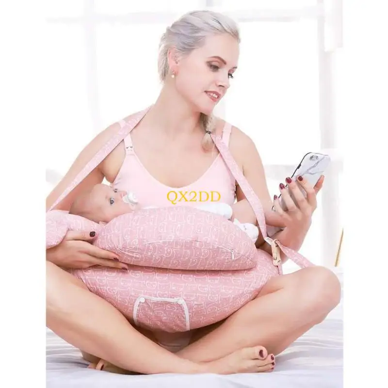 

QX2D Многофункциональная подушка для кормления детская ланджер, поддерживающая детскую регулируемую позиционер грудного для мамы