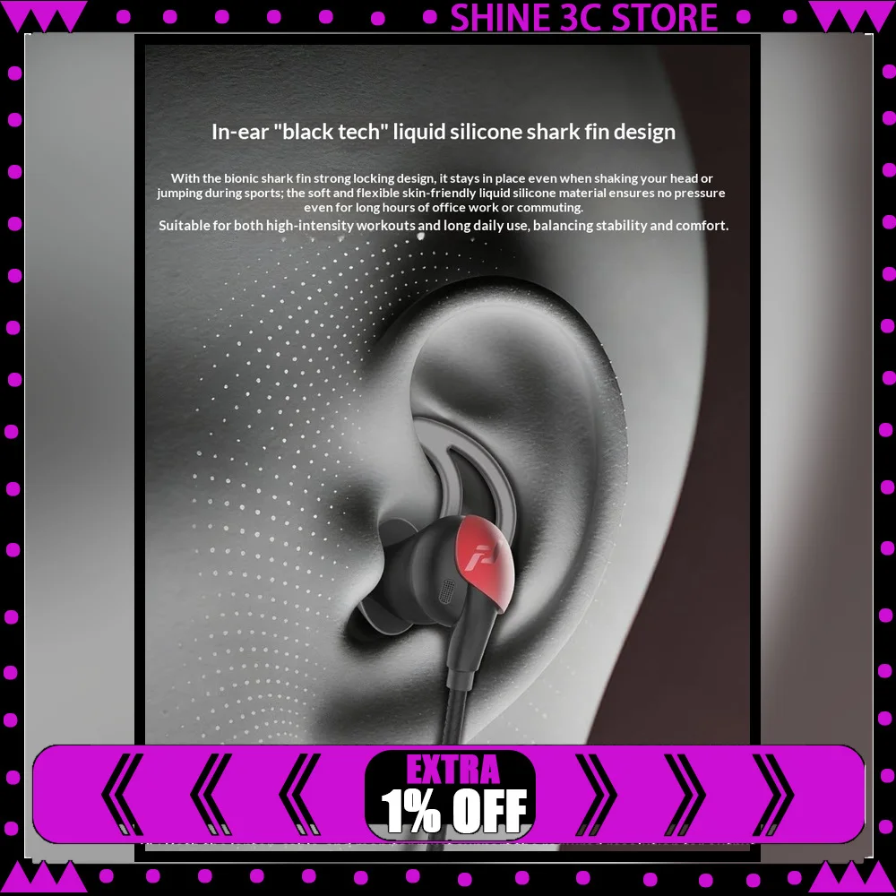 Feaulle Rainbow Wired In-Ear Gaming Earphones Hybrid Planar Dynamic Driver ANC Type-C Headset with Microphone For Gifts