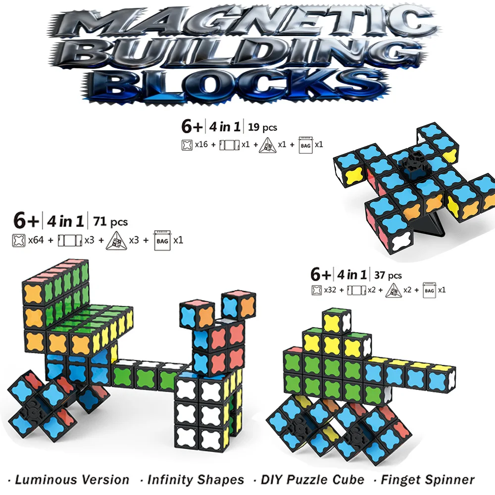 Rompecabezas creativo, juguete para aliviar el estrés, cubo infinito giratorio Transformable, regalo sensorial para aliviar el estrés, regalo navideño