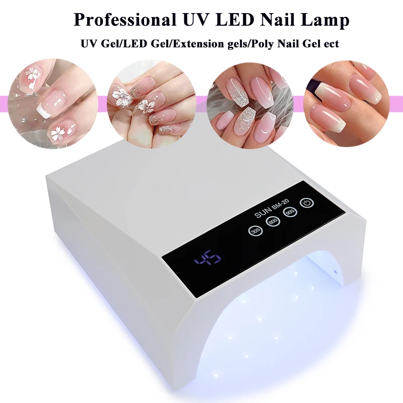 Lampada per unghie UV ricaricabile a LED Lampada per lucidatura professionale per unghie 42LED Asciugatrice rapida per unghie per strumento per salone di bellezza per polimerizzazione del gel per unghie