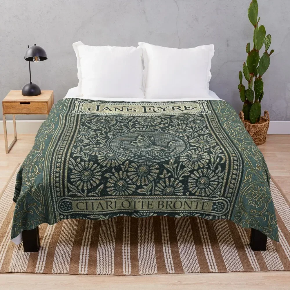 

Jane Eyre Old Book Cover Design Throw Blanket Summer Designers Decorative Beds Weighted Blankets