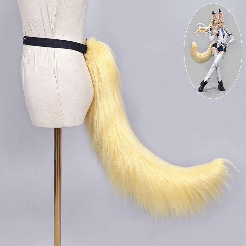 Halloween Kawaii Horse Girl Ears Headband Anime 70cm Fluffy Horse Tail Equine Animal Cosplay Props for Anime Convention