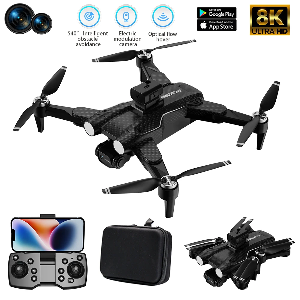 

2024 New WIFI FPV Drone Wide Angle HD 4K 1080P Camera Altitude Holding RC Foldable Quadcopter Dron Helicopter Kids Toy G