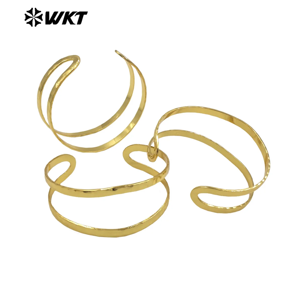 

WT-B671 New Arrival Fashion And Beautiful Bangle Round Shape With 18k Real Gold Plated For Women Daily Dress-up