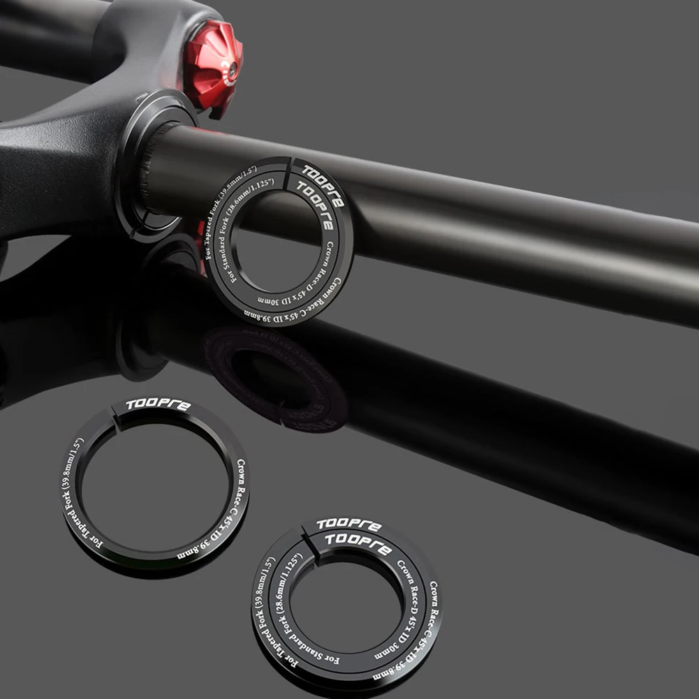 1pcs 1.5in Bike Steerer Headtube Reducer Aluminium Alloy Tube Adapter Straight Tapered Bicycle Headset Bottom Gear Shifter Base